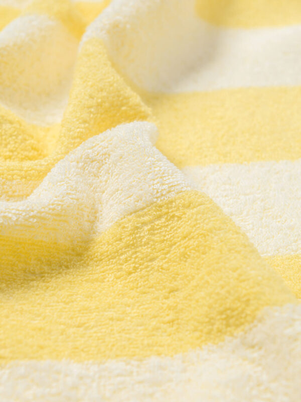 Canclini Yellow Striped Terry Knit Fabric - تصویر 4