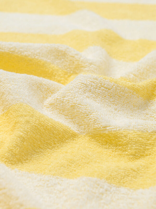 Canclini Yellow Striped Terry Knit Fabric - تصویر 3
