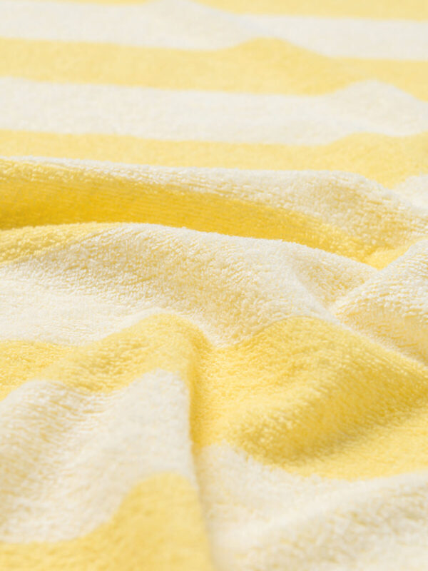 Canclini Yellow Striped Terry Knit Fabric - تصویر 2