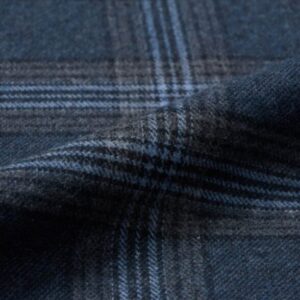Canclini Grey and Navy Plaid Beacon Flannel Fabric